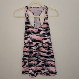 Lululemon Athletica Women’s Cool Racerback Wamo Camo Barely Pink Tank Top Size M